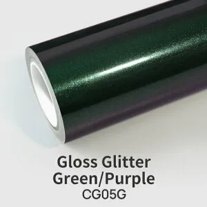 KKVINYL カーラッピングフィルム Gloss Glitter Green/Purple CG05G (1.52mx18m)