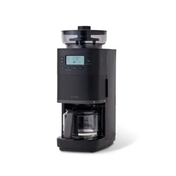 【長期保証付】シロカ(siroca) コーン式全自動コーヒーメーカー カフェばこ PRO CM-6C271-K
