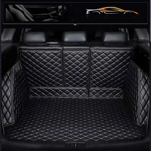 トランクマット 適合 ボルボXC90 2015 2016 2017 2018 2019 2020 2021 3Dフルカバーカーゴマット XPE レザーラゲージトレイ 防水 耐汚れ 荷台マット 車種専用設計 車のトランクマット 全天候対応 取り付
