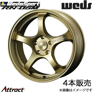 ウェッズスポーツ RN-05M インプレッサWRX STI GRB/GRF/GVB/GVF 18インチ アルミホイール 4本 ゴールド 0072824 WEDS WedsSport RN-05M