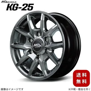 アルミホイール ハイエース/レジアスエース 200系 トヨタ 【15×6.0J 6-139.7 INSET33 メタリックグレー】 マルカ MID KG-25 1本 15インチ 6穴 インセット33
