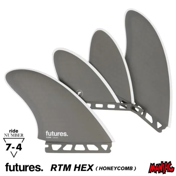 フューチャー フィン クワッドフィン ショートボード用 FUTURES. FIN フューチャーフィン RTM HEX FLOW QUAD ハニカムコア フロウクワッド