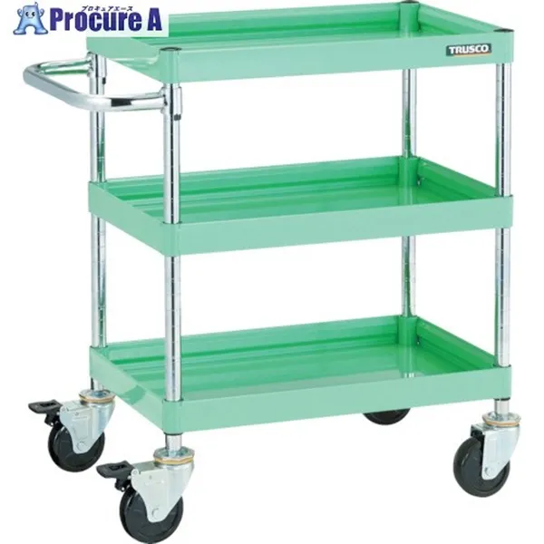 TRUSCO ツールワゴン ファルコンワゴン900X600 ゴム車輪 ヤンググリーン FAW-793-YG 1台 トラスコ中山(株)