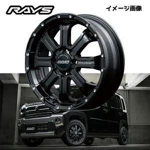 【送料無料・4本セット】RAYS レイズ ホイール DAYTONA FDX design For K-car 15x5.0J ET48 4H/100 スズキ ハスラー HUSTLER 他