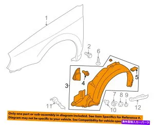 Fender Liner Subaru OEM 06-07 Impreza-Fender Liner左59110FE131 SUBARU OEM 06-07 Impreza-Fender Liner Left 59110FE131【並行輸入品】