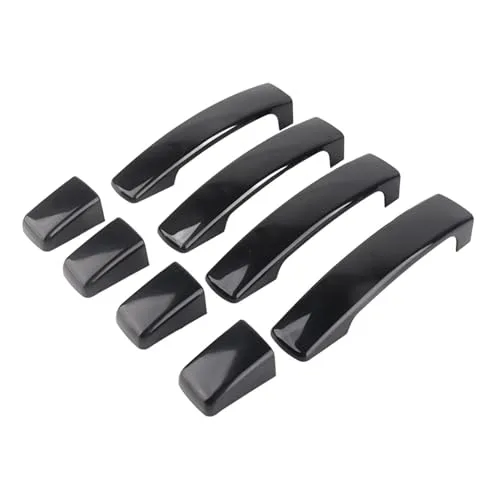 車外装 ドアハンドル ケース Compatible With Land For Rover For Freelander 2 For L359 For Pre-facelift 2006 2007 2008 2009 2010 車用 光沢ブラック 外装ドア