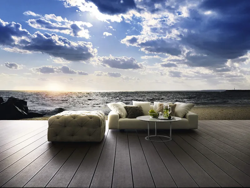 ウッドデッキ(工事費込み) 人工木デッキ ヴィラウッド キャップ幕板仕様 スタンダードタイプ[幅:2724mm 奥行:2169mm 床高さ:標準(500mm) カラータイプ:コルクブラウン(木目調)] 三協アルミ | 0.5坪/0.75坪/1.5間/2間/2.5間/1.5坪/2坪/4尺/5尺/6尺/7尺/8尺/9尺/10尺/90cm/180c