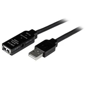 StarTech.com USB 2.0 アクティブ延長ケーブル 20m Type-A(オス) - Type-A(メス) USB2.0 リピータケーブル USB2AAEXT20M