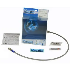 SWAGE-LINE ハーレーフロントホースキット ステン/クリア STREET750 15 STF828 バイク ブレーキホース