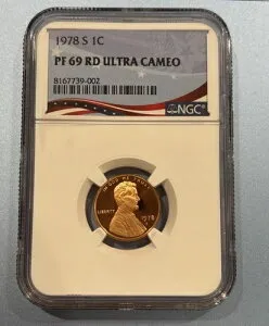 1978-S リンカーン・セント - NGC PF69 RD ウルトラカメオ - 旗ラベル