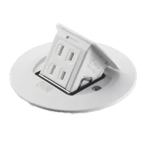 パナソニック 住宅用床用コンセント F型アップコン 電源用 ケーブル工事用 2コ口（丸形） マットホワイト DU1100MW