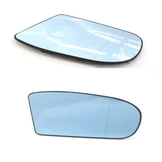 ホワイト＆ブルー バックミラー レンズ ガラス 適用: メルセデス・ベンツ Cクラス W203 W211 2000-2006 1ペア ブルー AL-MM-4123 AL