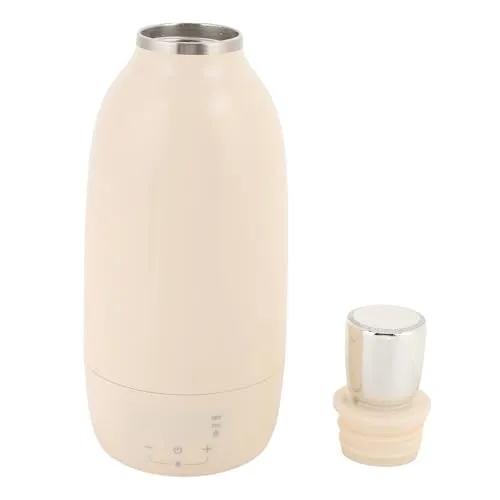 Vbestlife ポータブル電気ケトル、11000mAhバッテリーとスマート温度制御付き500MLトラベルウォーターボイラー、キャンプアウトドアビジネス旅行用