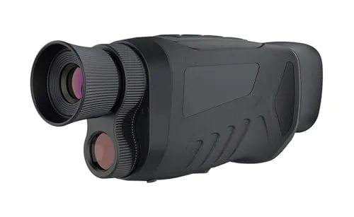 2.5K UHD 1080P 単眼赤外線ナイトビジョンデバイス昼夜使用写真ビデオ 8X デジタル 300M フルダーク視聴距離ハント 観察・記録グッズ(Black)