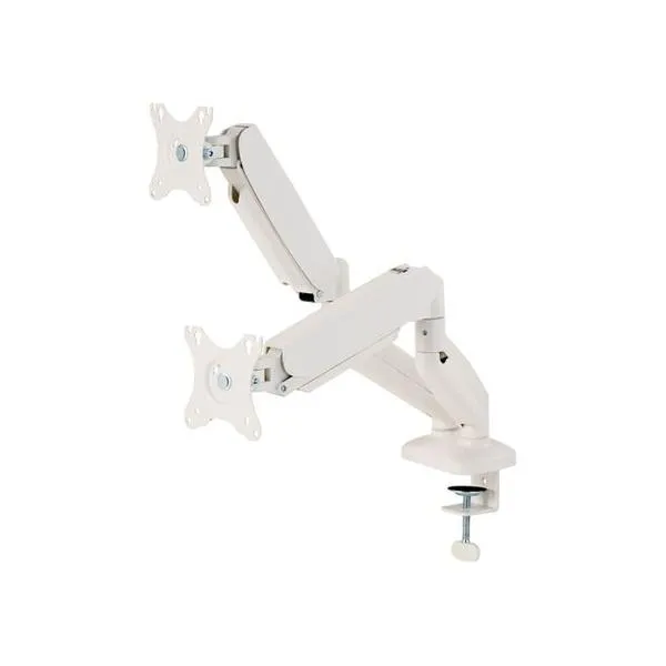 モニターアーム ディスプレイアーム デュアルアーム ガス式 ホワイト DPA-DL08WH 取り寄せ商品
