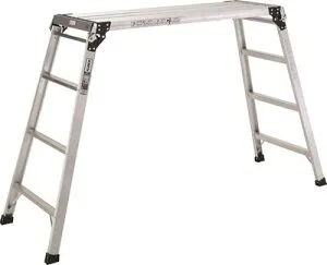 ALINCO（アルインコ） 足場台 PXGK-W1212W 天板までの高さを脚立のサイズに合わせた軽量で使いやすい折りたたみ式足場台