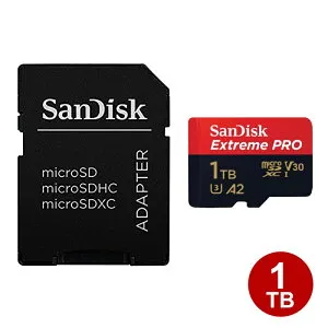サンディスク microSDXCカード 1TB EXTREME Pro UHS-1 U3 V30 A2 200MB/s アダプター付 SDSQXCD-1T00-GN6MA SanDisk マイクロSD microSDカード 海外リテール 【送料無料】 【最強翌日配送】
