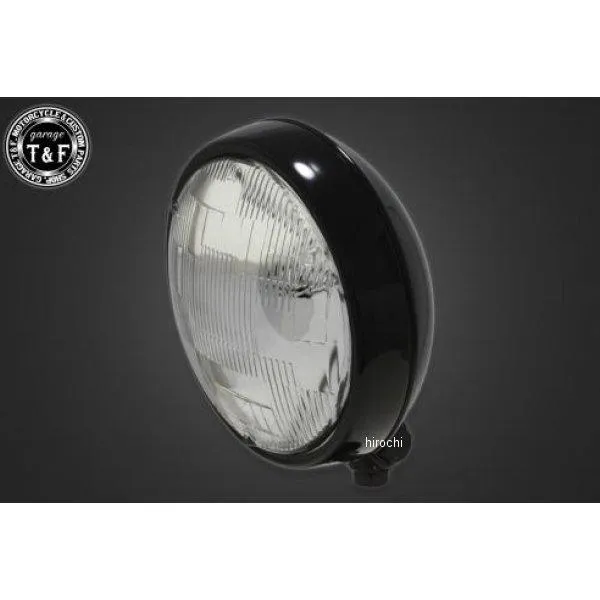 4022490 ガレージT&F 5.75in プレートヘッドライト(ブラック)クリアーレンズ+ステーC イントルーダーLC250 JP店