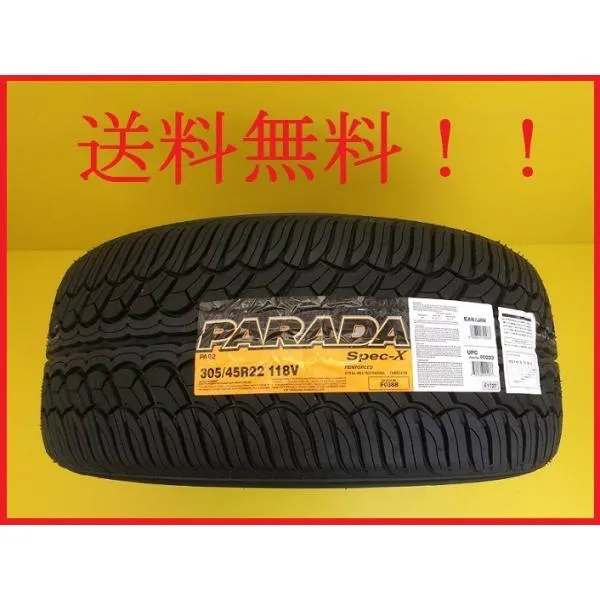 265/30R22 97V XL PARADA(パラダ) Spec-X PA02 ヨコハマ 4WD/SUV用タイヤ(メーカー取り寄せ商品) 2本セット