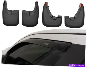 マッドガード ハスキーライナーブラックマッドガード＆AVSサイドウィンドウデフレクター09-20 RAM 1500 Husky Liners Black Mud Guard & AVS Side Window Deflector for 09-20 Ram 1500【並行輸入品】