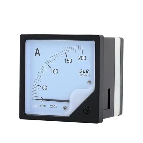 6L2 AC電流計 1A 2A 3A 5A 10A 15A 20A 30A 50A 100A 200A 250A 300A 400A 500A 600A 800A 1000A 2000A 3000A パネルメーター 1個(500-5A)