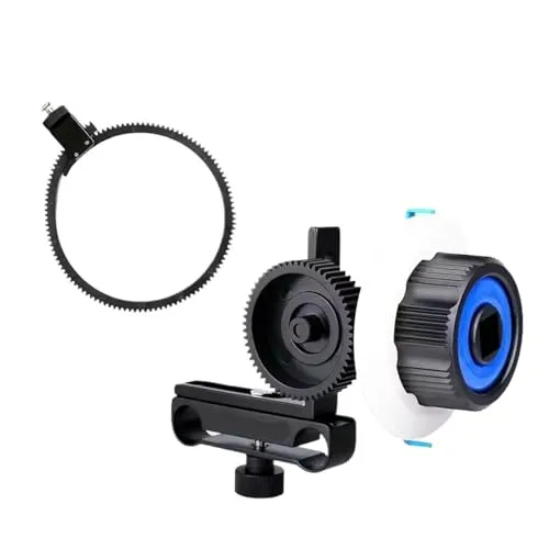 互換性がありますDSLR BMPCC 4K ポータブル ミニ ワイヤレス フォロー フォーカス レンズ コントロールと、カメラ ジンバル用(Blue)