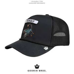 Goorin Bros. / グーリン ブラザーズ「GB2 Deadly Scorp VOID」サソリ 蠍 ブラック 黒 キャップ 帽子 メッシュキャップ 刺繍 ワッペン メンズ レディース 男女兼用 動物 スポーツ アウトドア 旅行 スト
