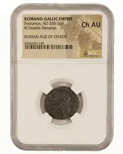 NGC Ch AU Roman BI Dbl.- デナリウス / アントニニアヌス ポストゥムス AD260-269 NGC 古代人