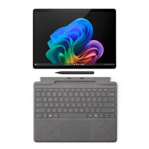 Microsoft Surface Pro 11 バンドル 2-in-1 タブレット Pro キーボードとスリムペン付き Copilot+ PC 13インチ タッチスクリーン OLED ディスプレイ Snapdragon X Elite (12コア) 16