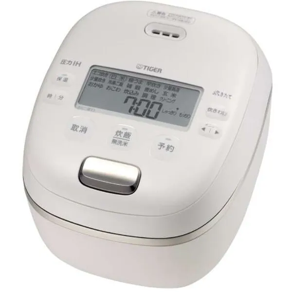 TIGER JRI-C060-WO オフホワイト 炊きたて ご泡火炊き [圧力IHジャー炊飯器 (3.5合炊き)]