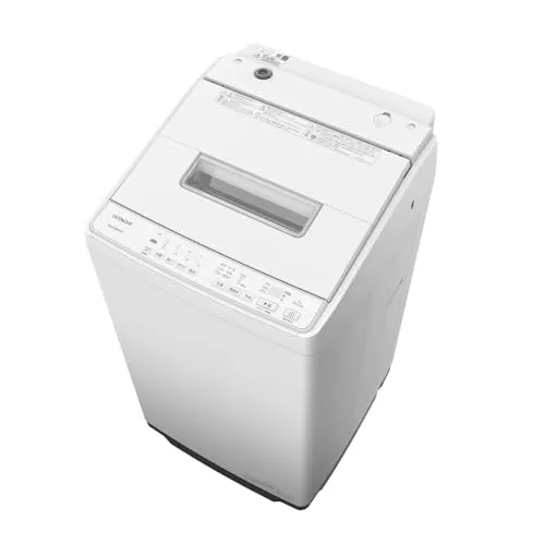 全自動洗濯機 ビートウォッシュ 7kg ホワイト 洗浄機能(ナイアガラ ビート洗浄) 日立 BW-G70M-W