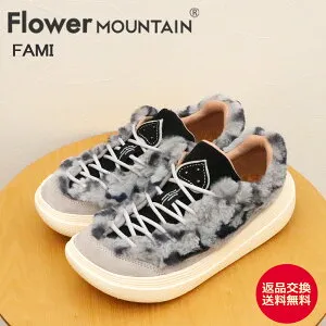 ★4/25限定！ポイント最大39倍！要エントリー！【返品交換送料無料】Flower MOUNTAIN フラワー マウンテン FAMI ファミ LEAD BLACK リードブラック 靴 シューズ スリッポン スリップオン レディース