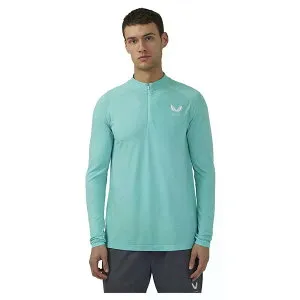 カストーレ CME40967 シームレス ハーフジップ スウェットシャツ （ LightAqua/White ） | CASTORE CME40967 Seamless half zip sweatshirt [t]