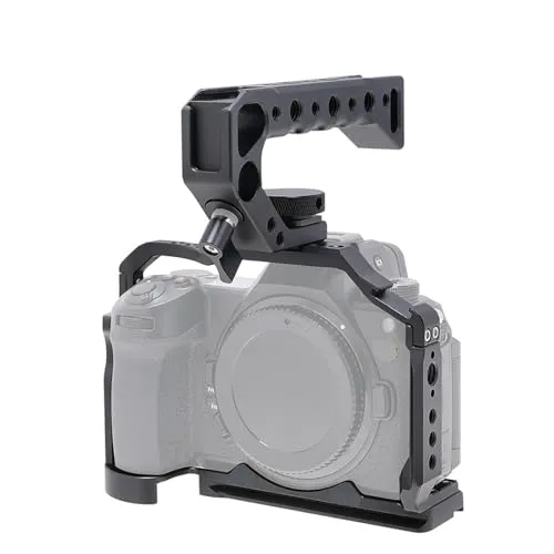 互換性がありますNikon Z6III ラビットケース用 FOTGA カメラケージ、Arri ホールとアリ溝付き保護フレームに対応(Alai handle)