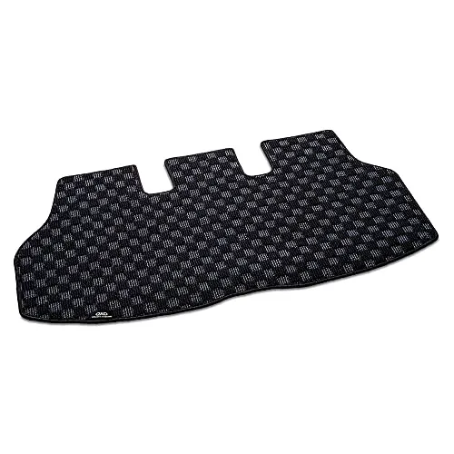 ニッサン NOTE/ノート 型式:E12 年式:H24/9~R3/8 【D.A.D ラゲッジマット チェックモデル】 ブラック×グレー/オーバーロック(ふちどり)カラー : ダークグレー (DAD ギャルソン) CNS0029 M