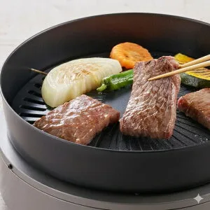 やきまるスリム CB-SLG-3 焼肉グリル スモークレス 岩谷産業 カセットコンロ コンパクト 煙 出ない 卓上 焼肉プレート 日本製 ホームメイドシリーズ 油はね 軽減 減煙 バーベキューやきまる3