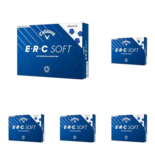 キャロウェイ(Callaway) ゴルフボール ERC SOFT 25 TRUVIS 3ピース構造 トゥルービス・ホワイト (× 5)