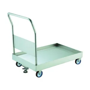 ※法人専用品※トラスコ オールSUS304 皿型台車 SSAR-2NU-S 1台