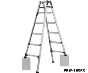 【自在脚端具『ふんば郎 PRT-Z1』：3個】伸縮脚付はしご兼用脚立[PRW-210FX]