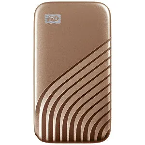 【エントリーで最大全額ポイント還元｜5/6まで】 WESTERN DIGITAL｜ウェスタン デジタル WDBAGF0010BGD-JESN 外付けSSD USB-C＋USB-A接続 My Passport SSD 2020 Hi-Speed(Mac/Win対応)(PS5/PS4対応) ゴールド [1TB /ポータ