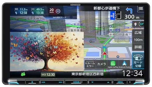 ケンウッド(Kenwood)カーナビ 彩速 HD9インチ MDV-M912L 「Apple CarPlay」「Android Auto」対応 ワイヤレスミラーリング 安心の日本製 インダッシュモデル