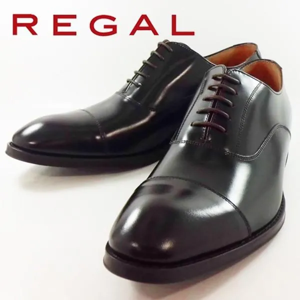 リーガル REGAL ダークブラウン ビジネス シューズ ストレートチップ 牛革 靴 男性 紳士 ブランド メンズ 811R