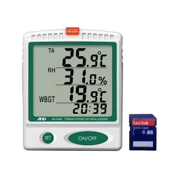 A&D 熱中症指数モニター/温湿度SDデータレコーダー AD-5696 /業務用/新品/小物送料対象商品