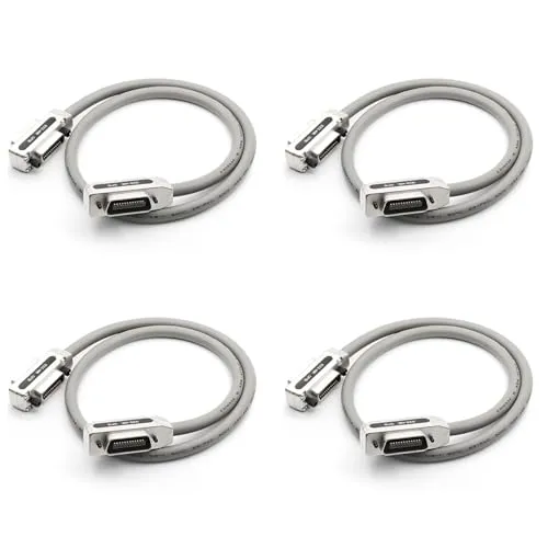 JSDNGURK 4X IEEE488 ライン 産業用制御接続 マザーボードライン GPIB ケーブル GPIB 伝送ケーブル 1.5 メートル