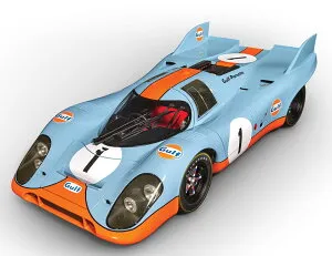 Porscheポルシェ 917K No 1 1000km Monzaモンツァ 1971 Gulfガルフ 300パーツ以上組み立てキット / Pocher 1/8 ミニカー