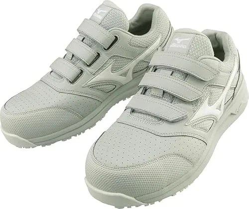 [資材プラス] ミズノ mizuno 安全靴 ALMIGHTY LS 22L 【F1GA2101】 05：ライトグレー×ホワイト 25.0cm
