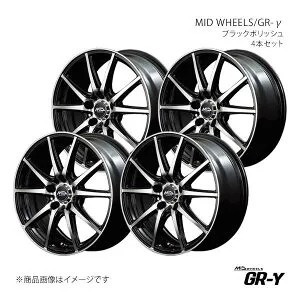 【16インチ 5H114.3 6.5J +38】アルミホイール4本セット フロンクス WDB3S/WEB3S MID WHEELS/GR-γ BKP Y251665573380390×4