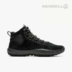 ：MERRELL｜Wrapt Mid Waterproof Barefoot Hike/ メレル/ラプト ミッド ウォータープルーフ ベアフット ハイク/ブラック #