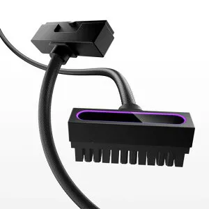 AsiaHorseHydrus24ピンPC用スリーブケーブルマザーボード用PC電源延長ケーブル[18AWG高性能銅コア]30CM1本の24ピンマザーボード延長2000Wの16AWG電源ユニット対応Hydrus-24PIN-黒