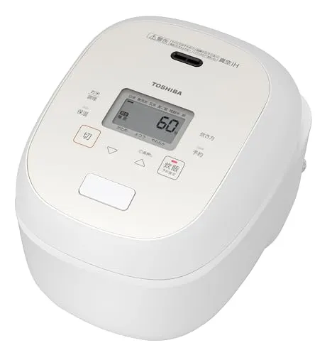TOSHIBA(東芝) 炊飯器 炎匠炊き 5.5合 RC-10RWA(W) グランホワイト 真空IH rice cooker 日本製 真空ひたし 早炊き 真空保温白米40時間 お手入れ簡単